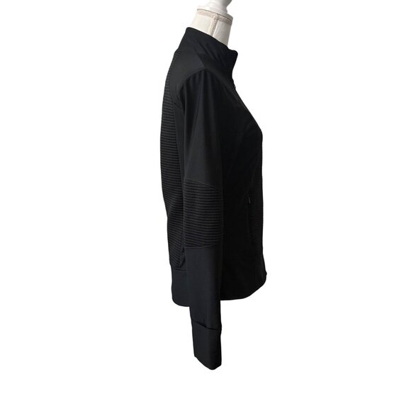 Mondetta Womens Black Full-Zip Jacket Stylish Activewear Casual Layer Size S/M - Picture 4 of 14